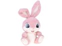 Pluszowy Królik 40 cm Urocza różowa MALINKA z zaginanymi uszami ZA5922