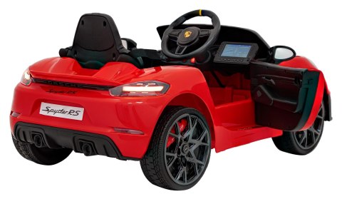 Pojazd Porsche Spyder RS 718 Czerwony MP4