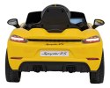 Pojazd Porsche Spyder RS 718 Żółty MP4