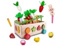 Sorter Montessori drewniany wózek złap robaczka marchewki układanka ZA5903