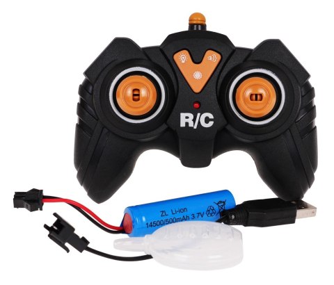 Spychacz z Funkcją Świateł i Dymu R/C