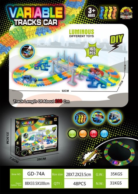 Tor Samochodowy Wyścigowy VARIABLE 165el.