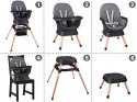 Wielofunkcyjny fotel obracane krzesełko do karmienia 6w1 dla dzieci ZA5659