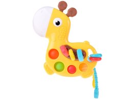 Zabawka sensoryczna 3w1 ŻYRAFA - przesuwanie przeciąganie pop it ZA5762