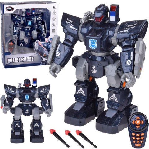 Zdalnie sterowany ROBOT POLICYJNY - chodzi, tańczy, strzela i świeci RC0731