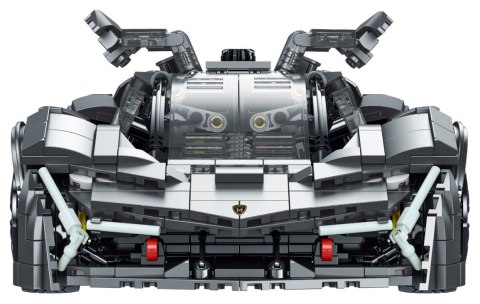 Zestaw Klocków Autko Sportowe Szare 1512el.