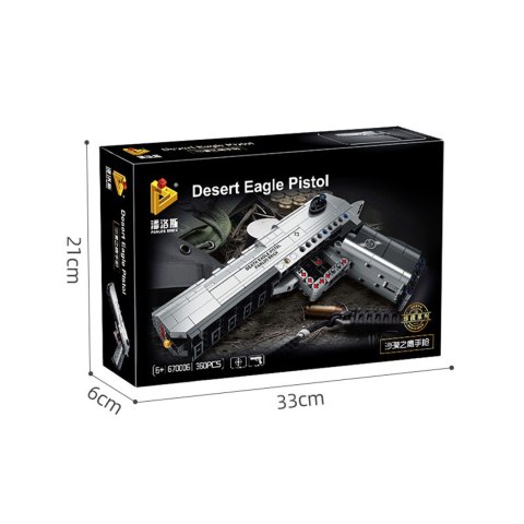 Zestaw Klocków Militaria Pistolet 360el.