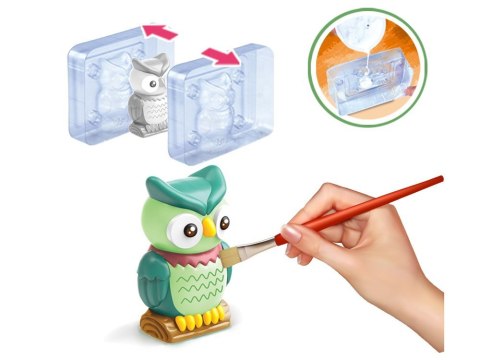 Zestaw kreatywny DIY - uformuj i pomaluj kolorowe Ptaki Dżungli ZA5756