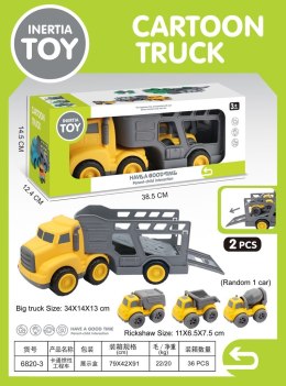 Zestaw Pojazdów Laweta + Autka Budowlane