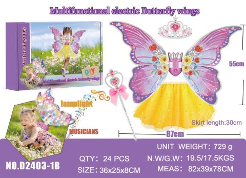 Zestaw Skrzydeł Motyla + Żółta Spódniczka