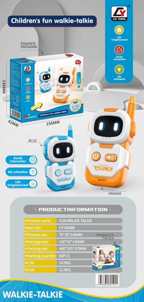Zestaw Walkie-Talkie Roboty