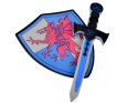 Zestaw rycerski z tarczą i mieczem z pianki - Bezpieczna przygoda ZA1278CZ