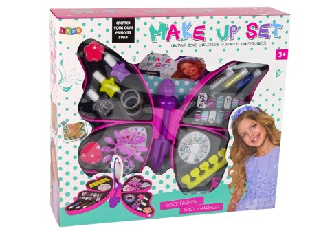 Zestaw Piękności Do Malowania Paznokci Motyl Lakiery Brokaty Naklejki