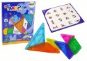 Układanka Tangram 7 Magnetycznych Klocków Puzzle Kolorowe