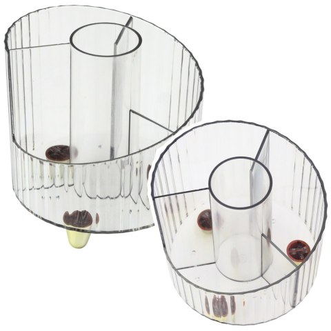 Organizer Na Przybory Szkolne Biurowe Transparentny Biały