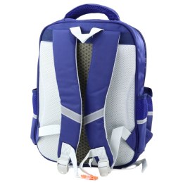 Plecak Szkolny Naszywki Z Dinozaurami Pas Piersiowy Granatowy 39x27x15cm