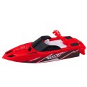 Łódź Motorówka Zdalnie Sterowana RC Biało-Czerwona 15cm