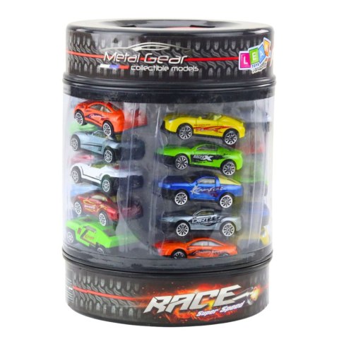 Zestaw Resoraków W Tubie Autka Nowoczesne Sportowe 1:64