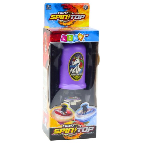 Zestaw Wyrzutnia Z Bączkiem Latający Dysk Jednorożec Fioletowy