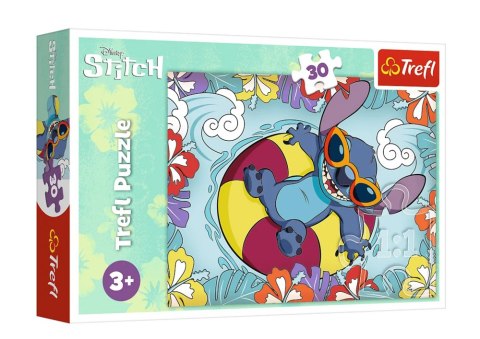 Puzzle - 30 - Lilo i Stitch na wakacjach - Trefl 18305