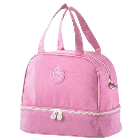 Torba Termiczna Izolacyjna Śniadaniowa Pas z Regulacją Różowa 27cm