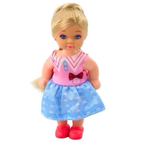 Zestaw Mini Laleczka Z Dwoma Pieskami Legowisko Miski Z Karmą