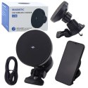 Uchwyt Samochodowy Magnetyczny Z Ładowarką Indukcyjną 15W