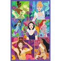 Puzzle - 3x80 - Księżniczki przyjaciółki - Disney Princess - Trefl 34884