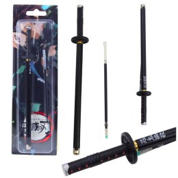 Długopis Miecz Katana Anime Metalowy Czarny Tusz Wymienny Wkład Czarny