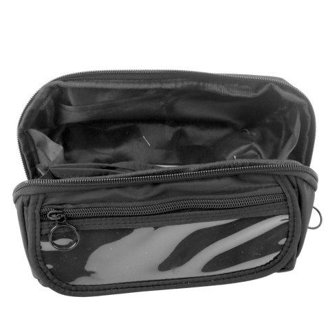 Piórnik Przybornik Szkolny Rozkładany Pojemny Czarny 20x10cm