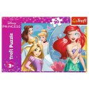 Puzzle - 30 - Piękny dzień księżniczek - Disney Princess - Trefl 18308