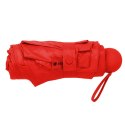 Parasolka Kieszonkowa Składana z Ochroną UV UPF 50+ Etui Czerwona 90 cm