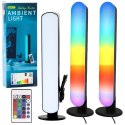 Zestaw Lampy Ambient RGB LED Gamingowe na Biurko Pilot 2 szt.