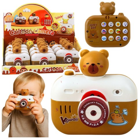 Aparat Interaktywny Kapibara Projektor Światła Dźwięki Smycz