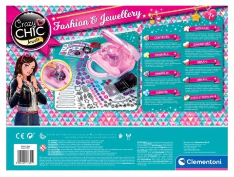 Crazy Chic Zestaw DIY Crazy Torebeczka Koraliki Bransoletki Clementoni 17651