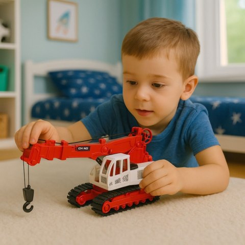 Dźwig Gąsienicowy Obrotowa Kabina Regulacja Światła Dźwięki Metalowy