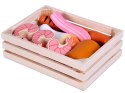 Drewniana SKRZYNKA Z WĘDLINAMI - zestaw zabawkowych mięs dla dzieci ZA5942