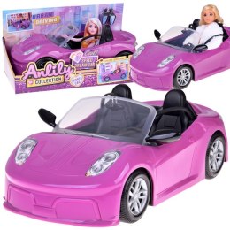 Fioletowe sportowe auto dla klasycznej lalki cabrio dla 2óch lalek ZA5697