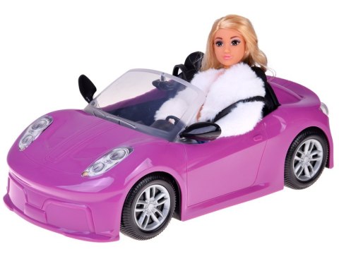 Fioletowe sportowe auto dla klasycznej lalki cabrio dla 2óch lalek ZA5697