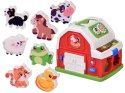 Interaktywny domek edukacyjny farma klocki odgłosy zwierząt sorter ZA5956