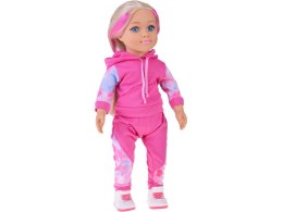 Lalka w dresie 48 cm z długimi blond włosami - sportowa stylizacja ZA5844