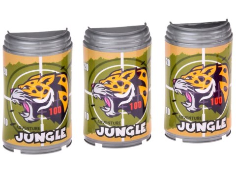 Pistolet na piankowe naboje + puszki zestaw strzelecki dla dzieci ZA5981