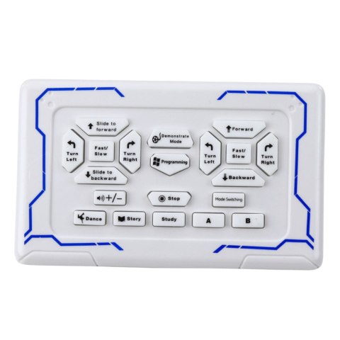 Robot Interaktywny Zdalnie Sterowany RC 16 Funkcji Światła Dźwięki Niebieski