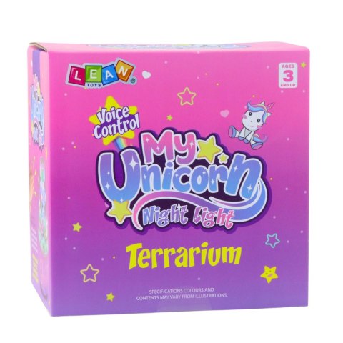 Zestaw Kreatywny Terrarium Jednorożce Lampka Nocna Sterowanie Głosem DIY
