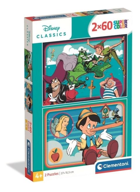 Puzzle 2x60 Super Kolor Disney Classic