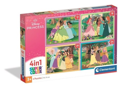 Puzzle 4w1 Super Kolor Disney Princess