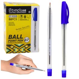 Długopis Z Zatyczką Niebieski Tusz Wkład Końcówka 0.7mm