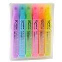 Zestaw Zakreślaczy Szkolne Biurowe Kolorowe 6szt.