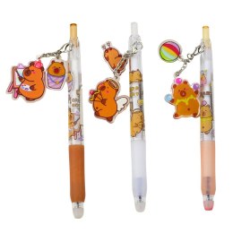 Długopis Żelowy Kapibara Brelok Niebieski Tusz 14,5cm Mix