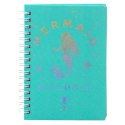 Notatnik W Linie Holograficzna Syrenka Turkusowy A6 80 Kartek